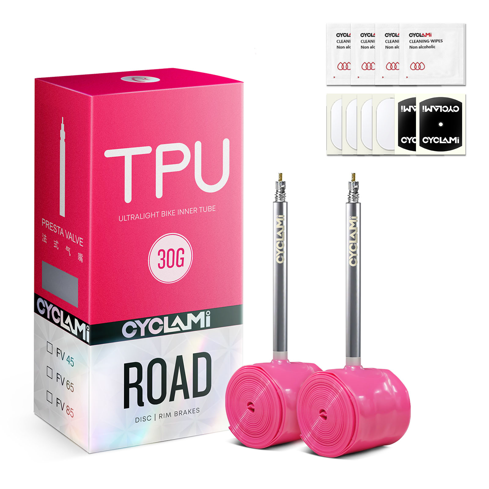 Inner Tube 700C - 2 válvulas de metal de acero