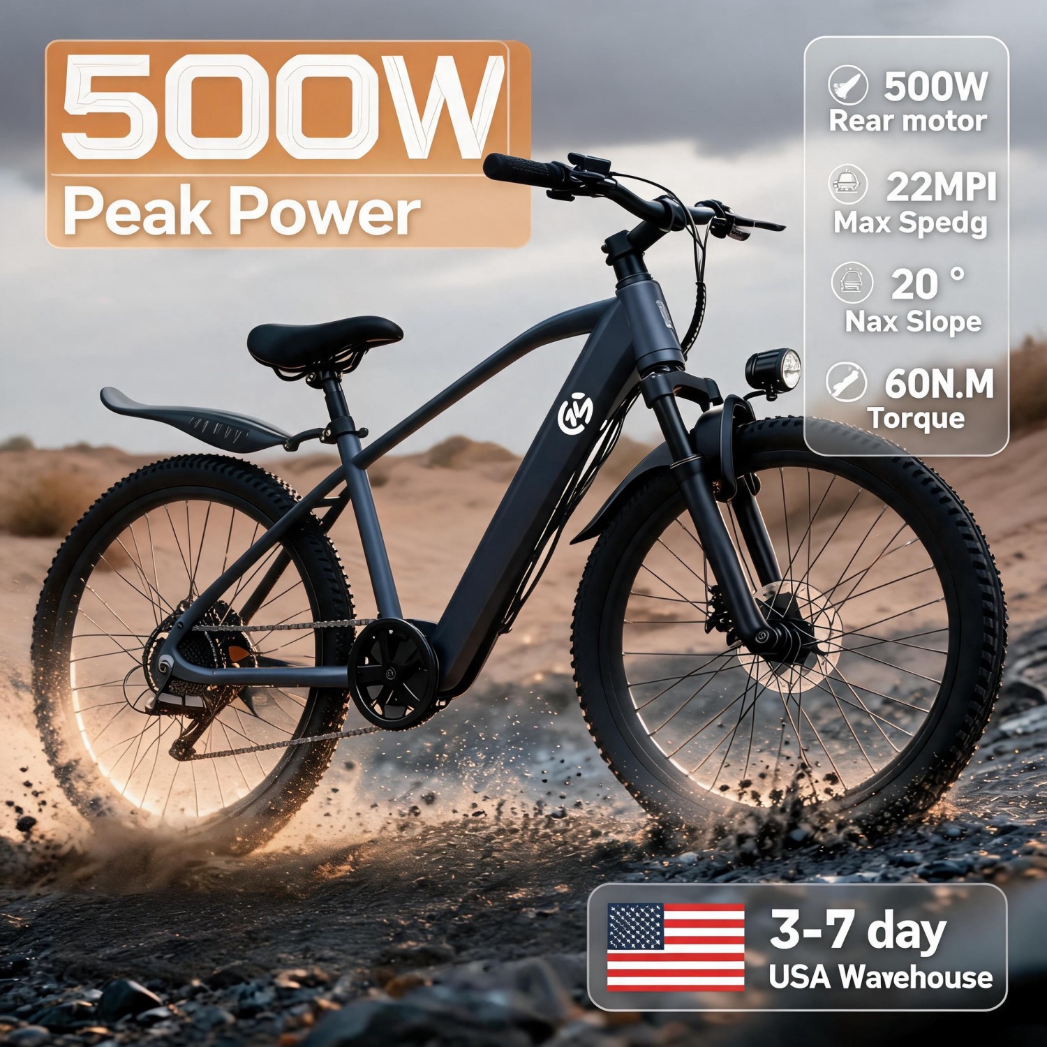 Cycling Commuter - Bicicleta eléctrica todoterreno Cyber Monday, bicicleta