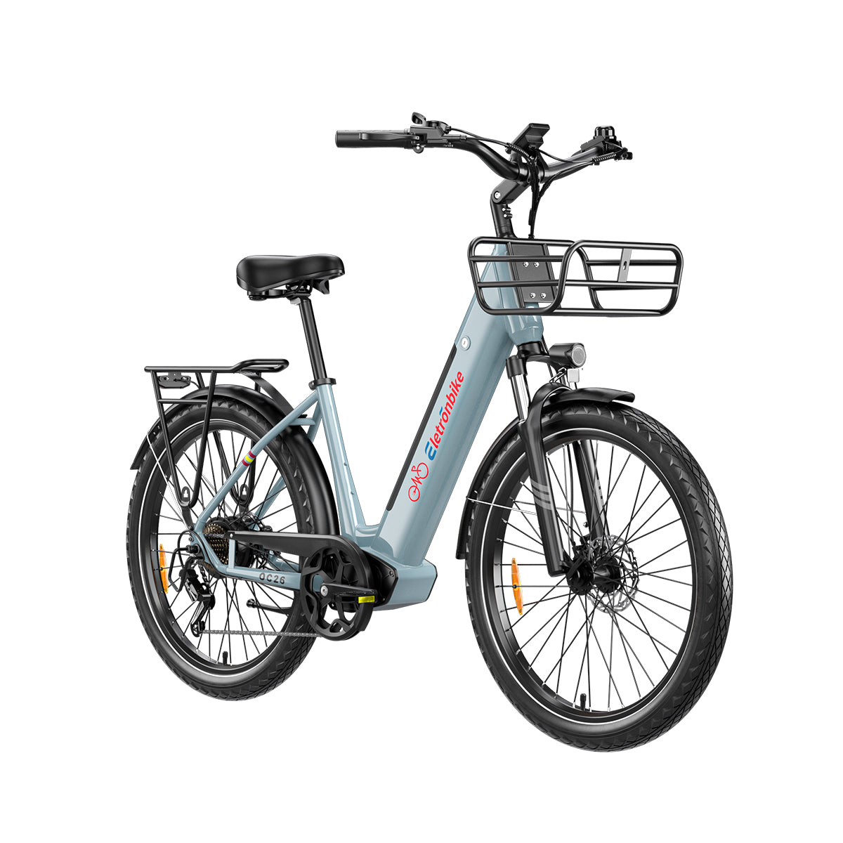 Commuting With Bike - Bicicleta Eléctrica ELETRONBIKE OC26 con Motor