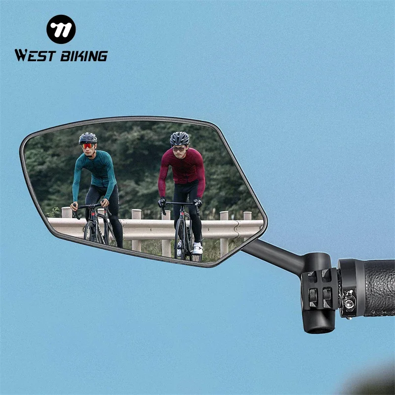 Cycling Zones - WEST BIKING-espejo de bicicleta antideslumbrante, extremo