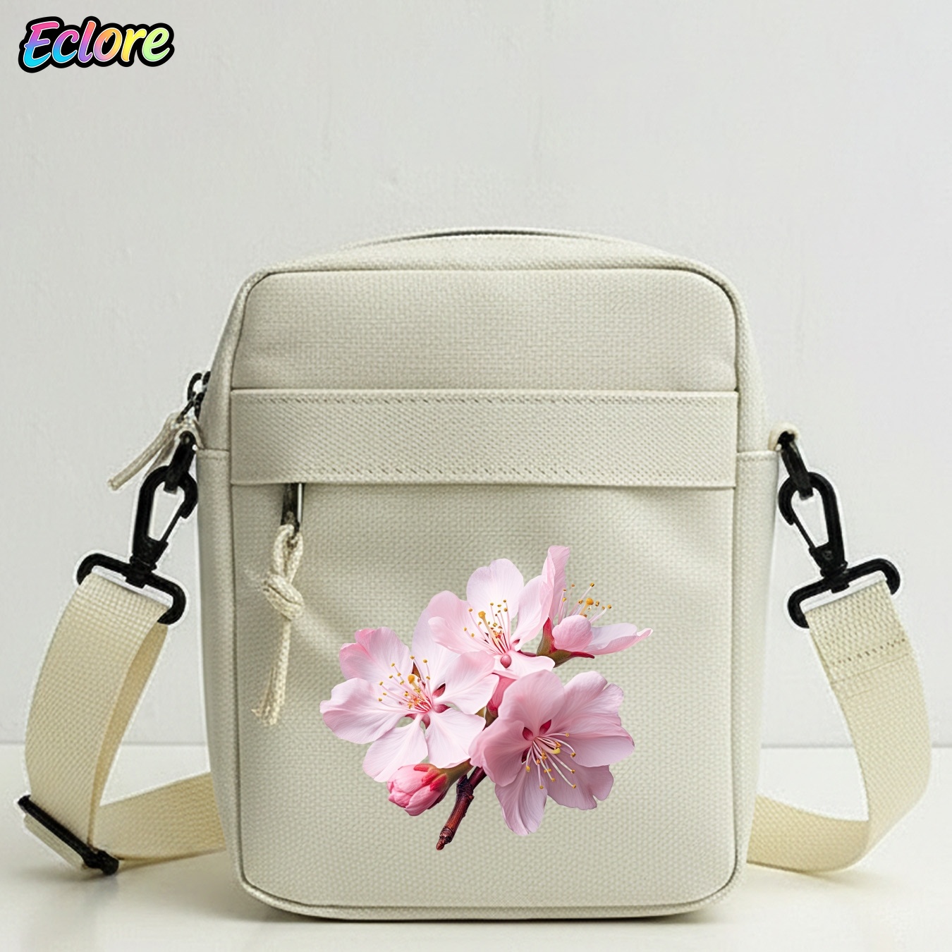 Cycling Commuter - Bolso de hombro con estampado floral