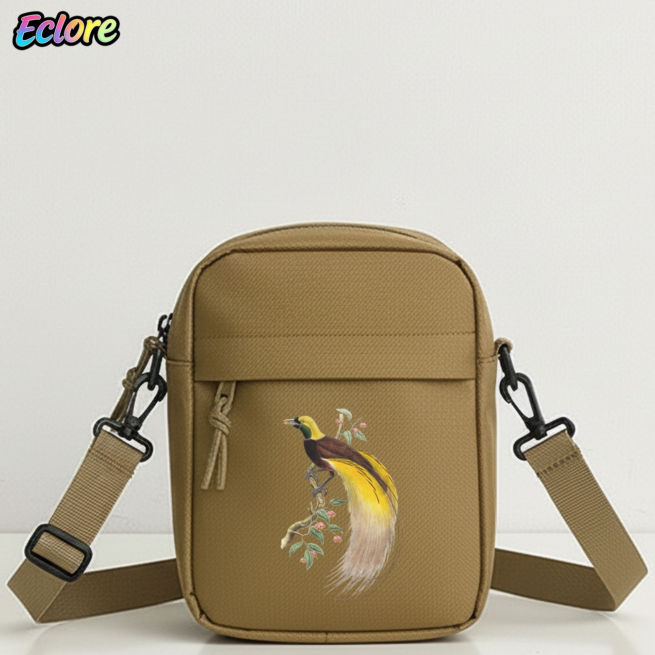 Cycling Commuter - Bolso de hombro con estampado floral