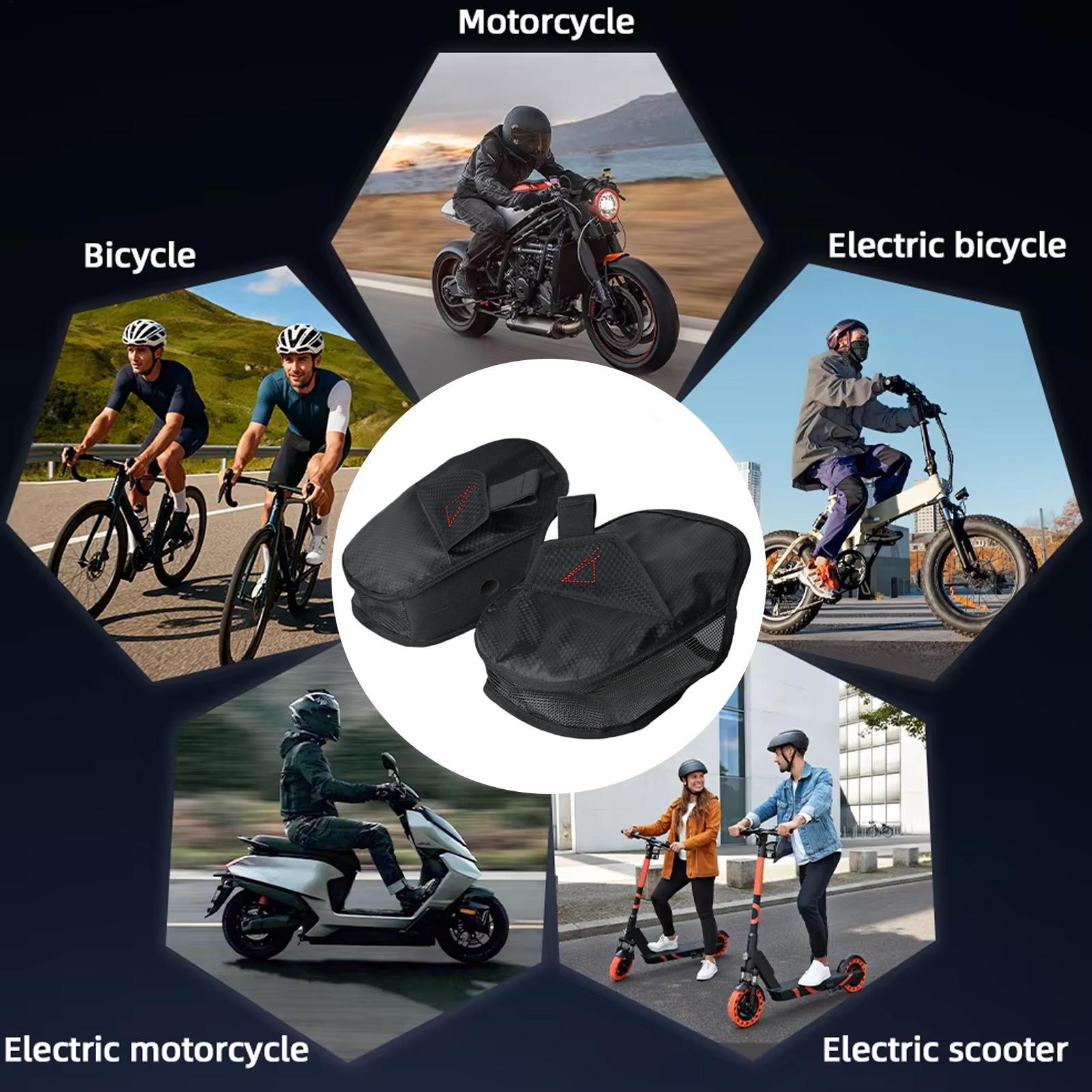 Cycling Commute Distance - Guantes de malla transpirables para manillar,