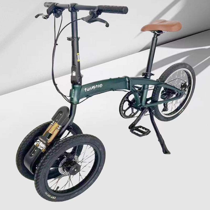 Commuting With Bike - Bicicleta plegable de doble rueda delantera
