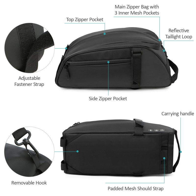 Bolsa reflectante para asiento - Cycling Commuter Backpack Waterproof reseña y precio