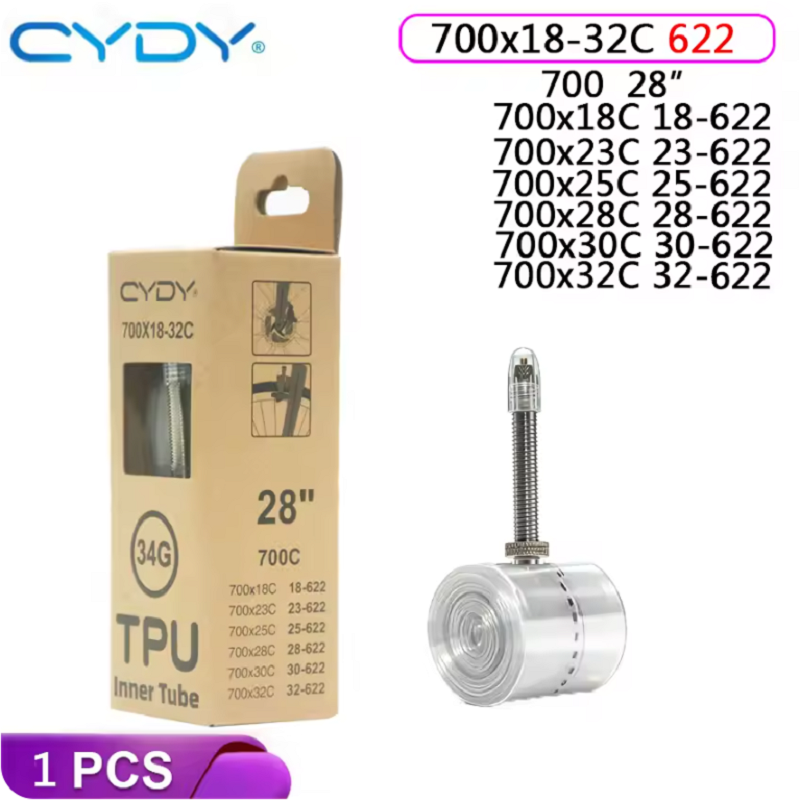 Cámara de aire de TPU CYDY par - Inner Tube 700C reseña y precio