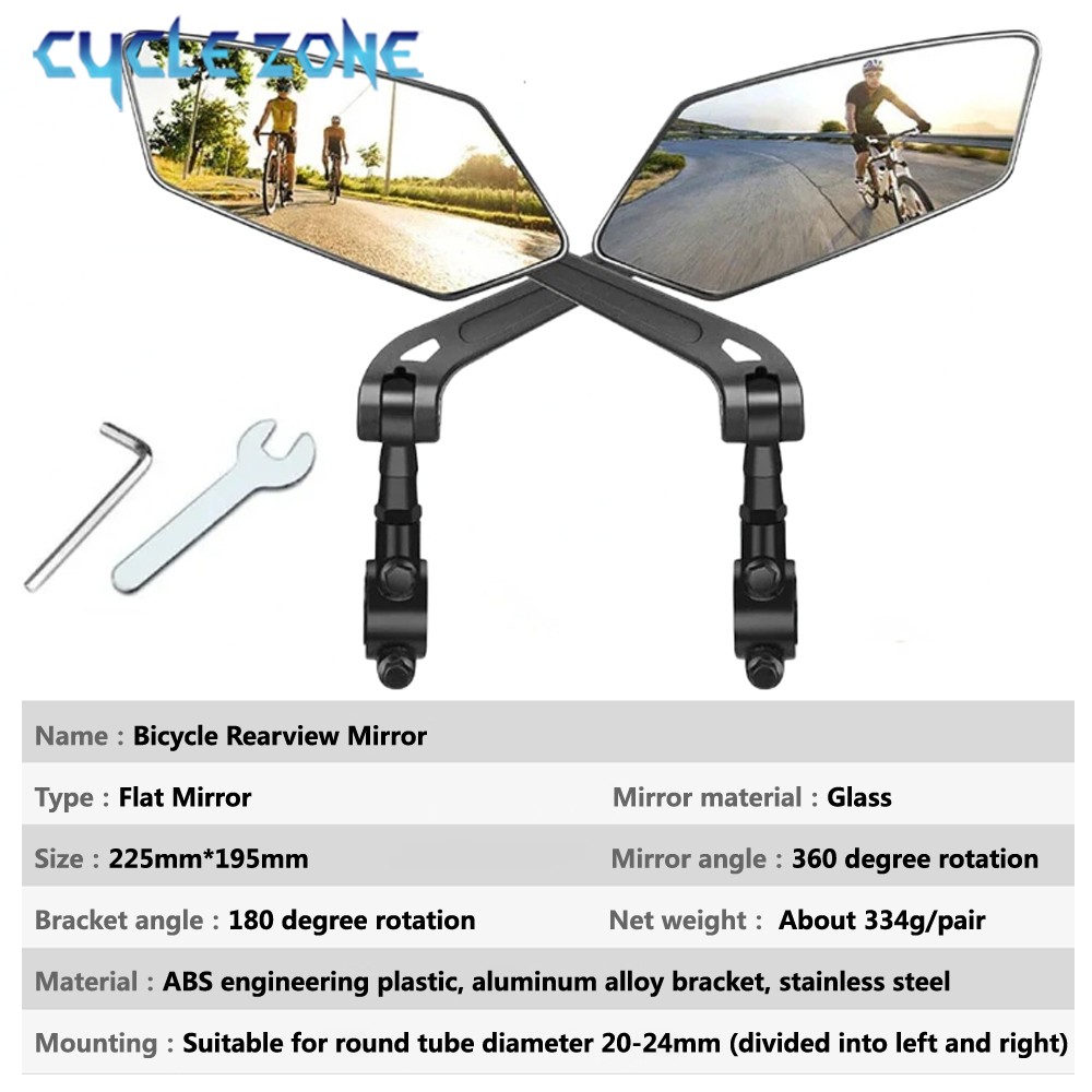 Espejo retrovisor para bicicle - Cycling Zones reseña y precio
