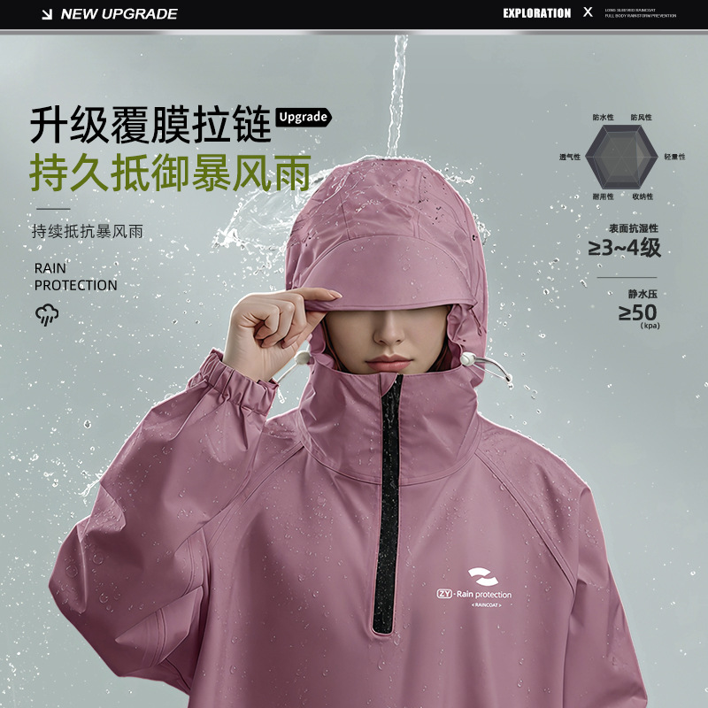 Impermeable Unisex con Capucha - Cycling Commute In Rain reseña y precio