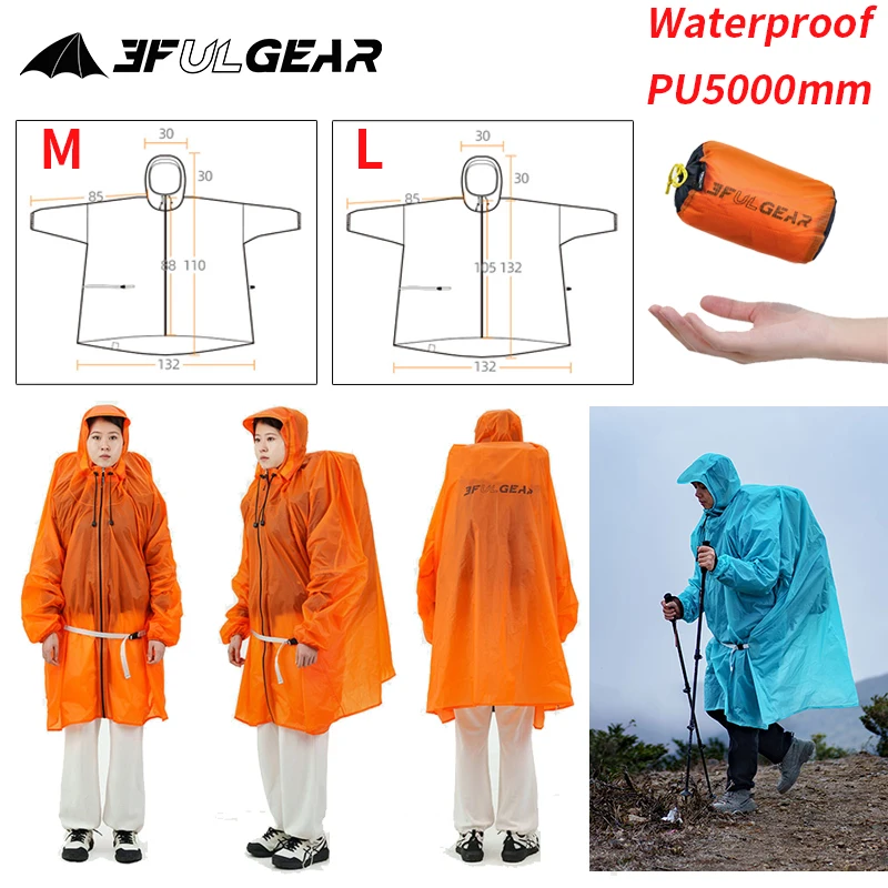 Chubasquero con cremallera 3F  - Cycling Rain Jacket Commute reseña y precio