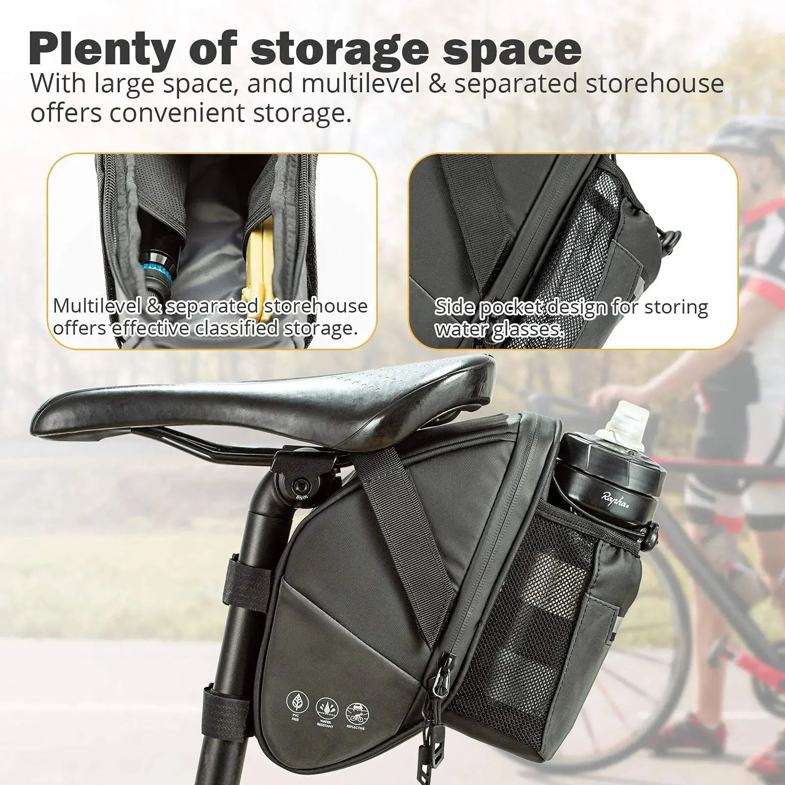 Bolsa para SILLÍN de bicicleta - Saddle Bag Under Seat reseña y precio