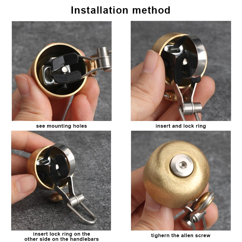 Timbre de bicicleta Retro clás - Bell Handlebar Ring reseña y precio