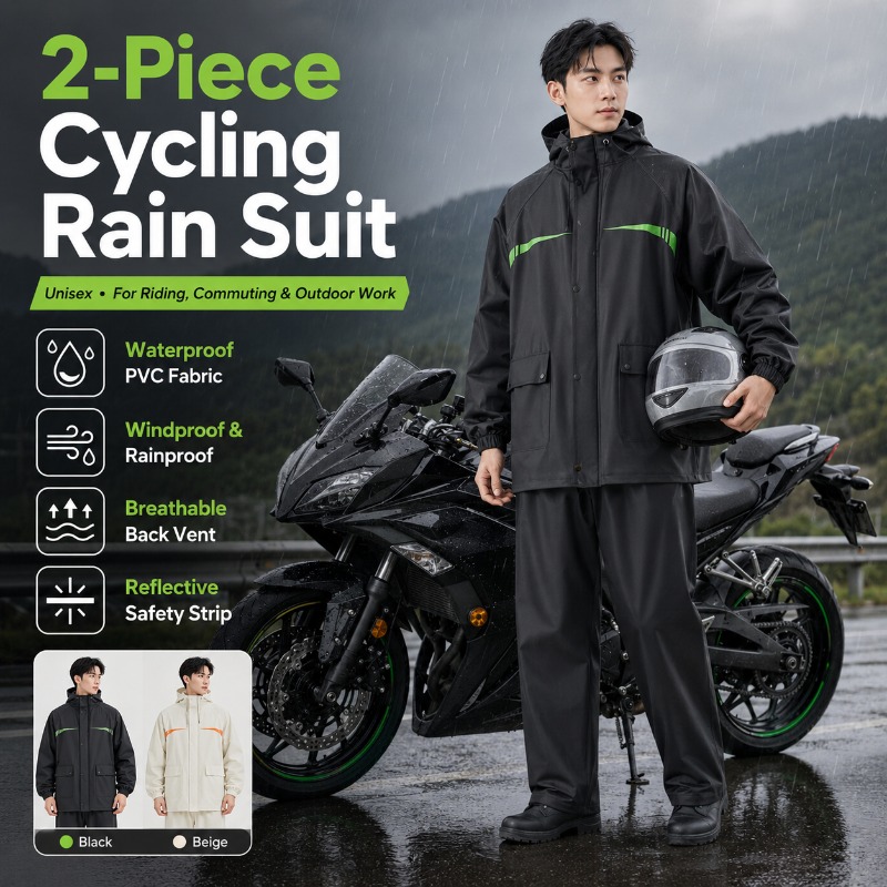 Traje Impermeable de Ciclismo  - Cycling Rain Jacket Commute reseña y precio