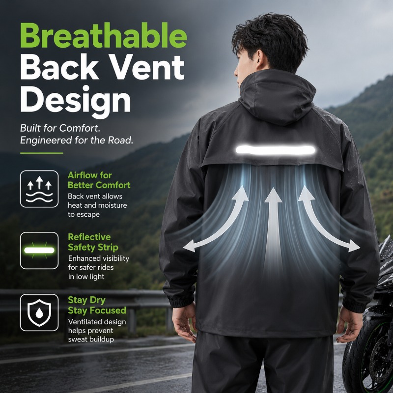 Traje Impermeable de Ciclismo  - Cycling Rain Jacket Commute reseña y precio