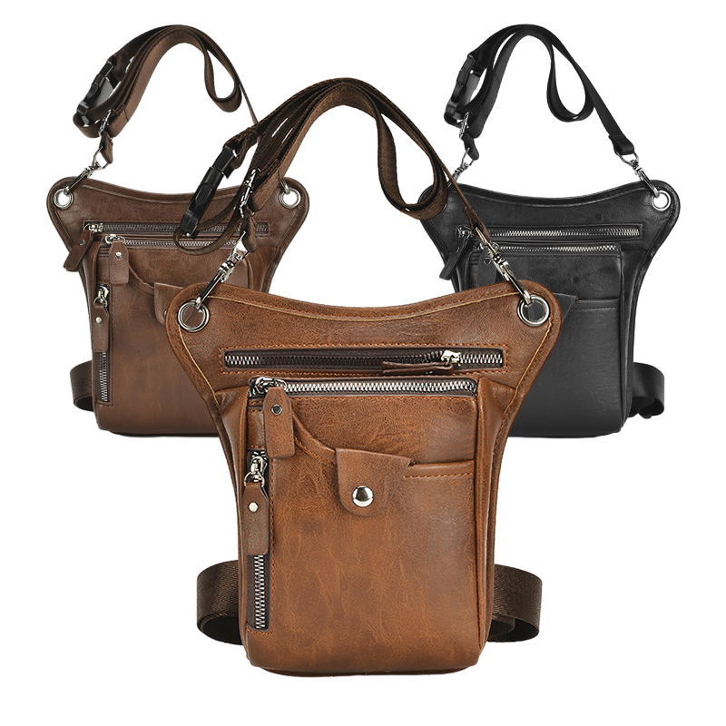 Riñonera de cuero Pu Vintage p - Cycling Commute Bag reseña y precio